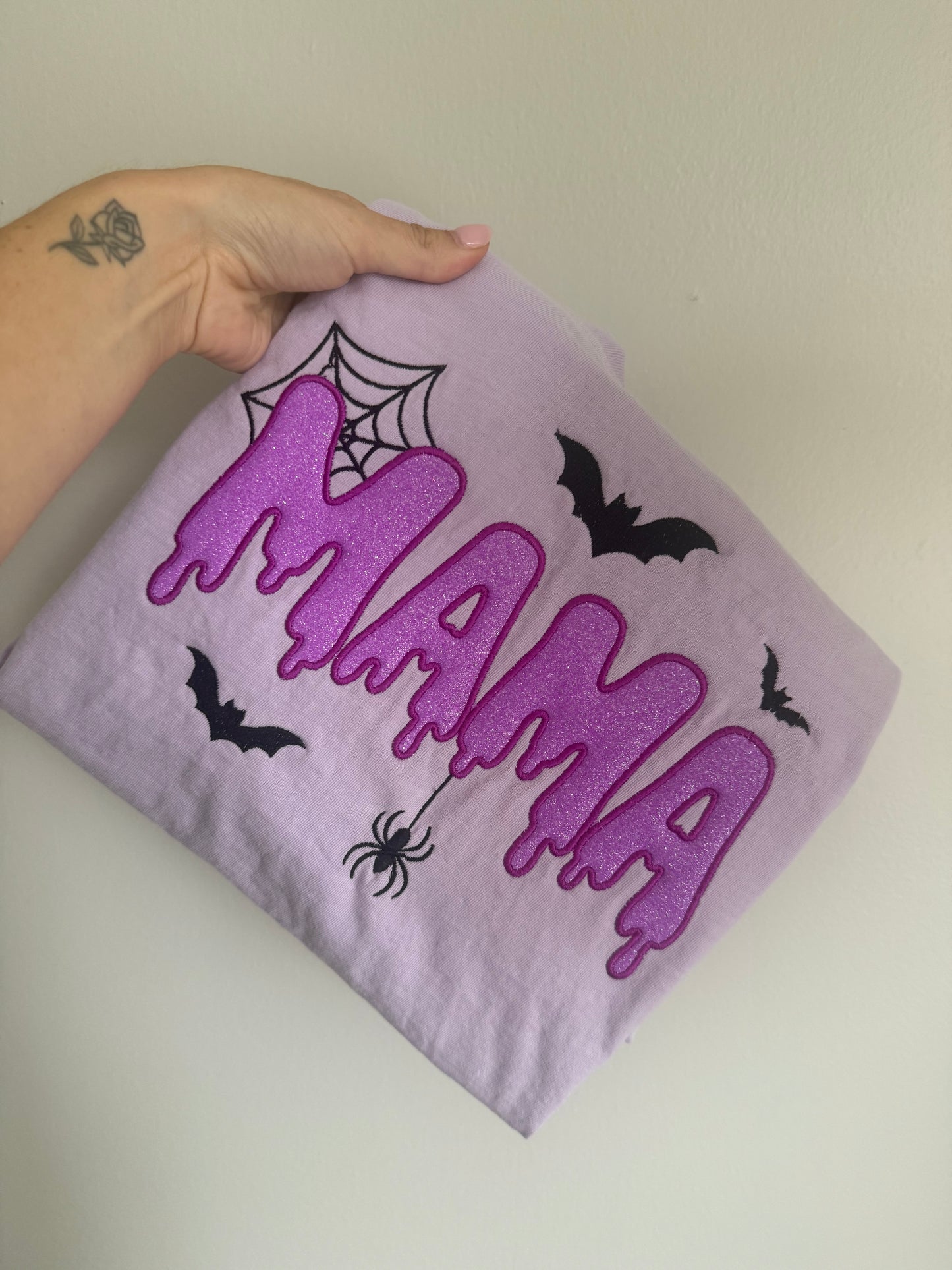 Halloween Mama Embroidered Tee