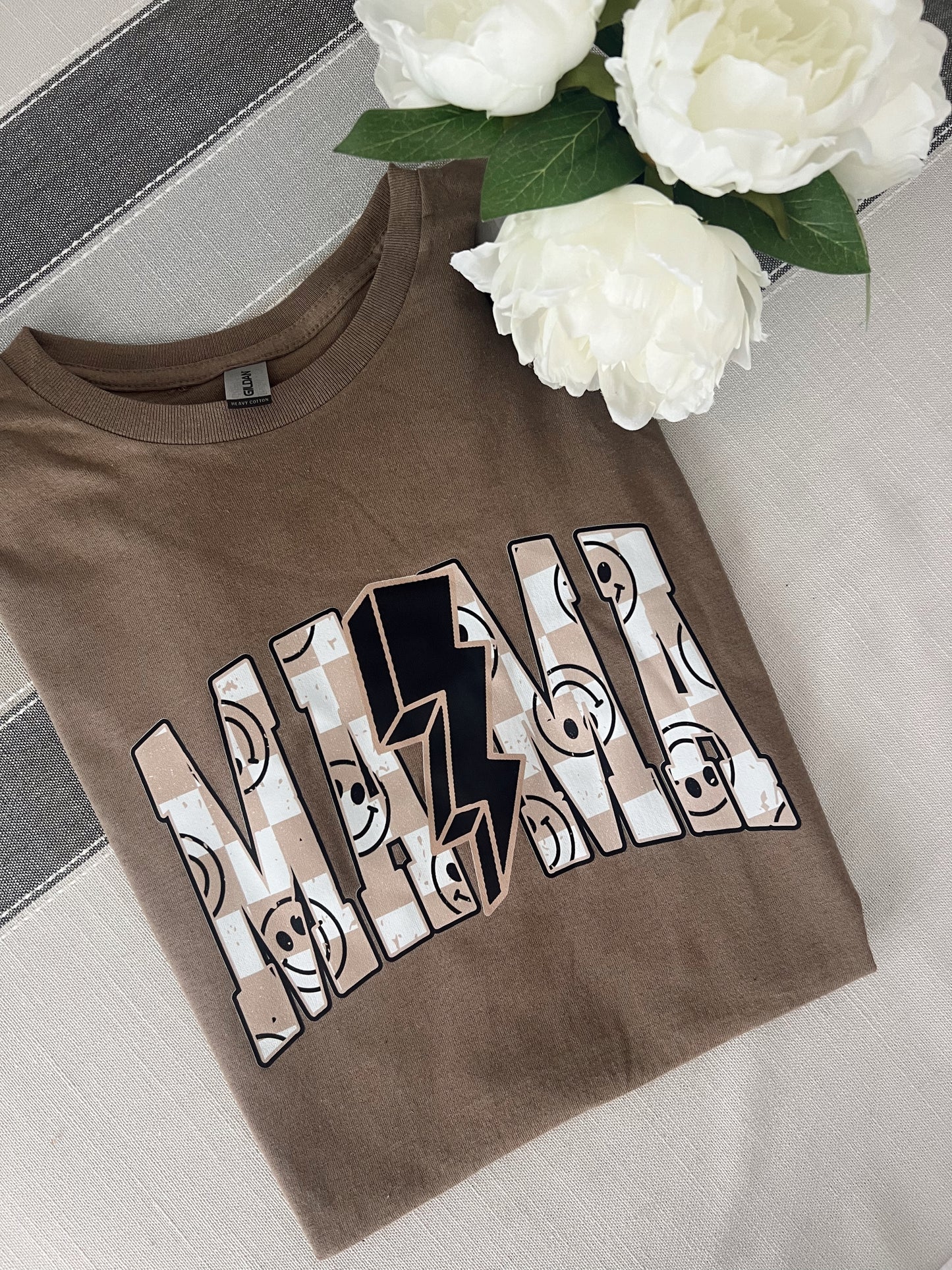 Smiley Bolt Mama Tee
