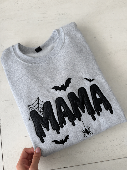 Halloween Mama Embroidered Sweatshirt