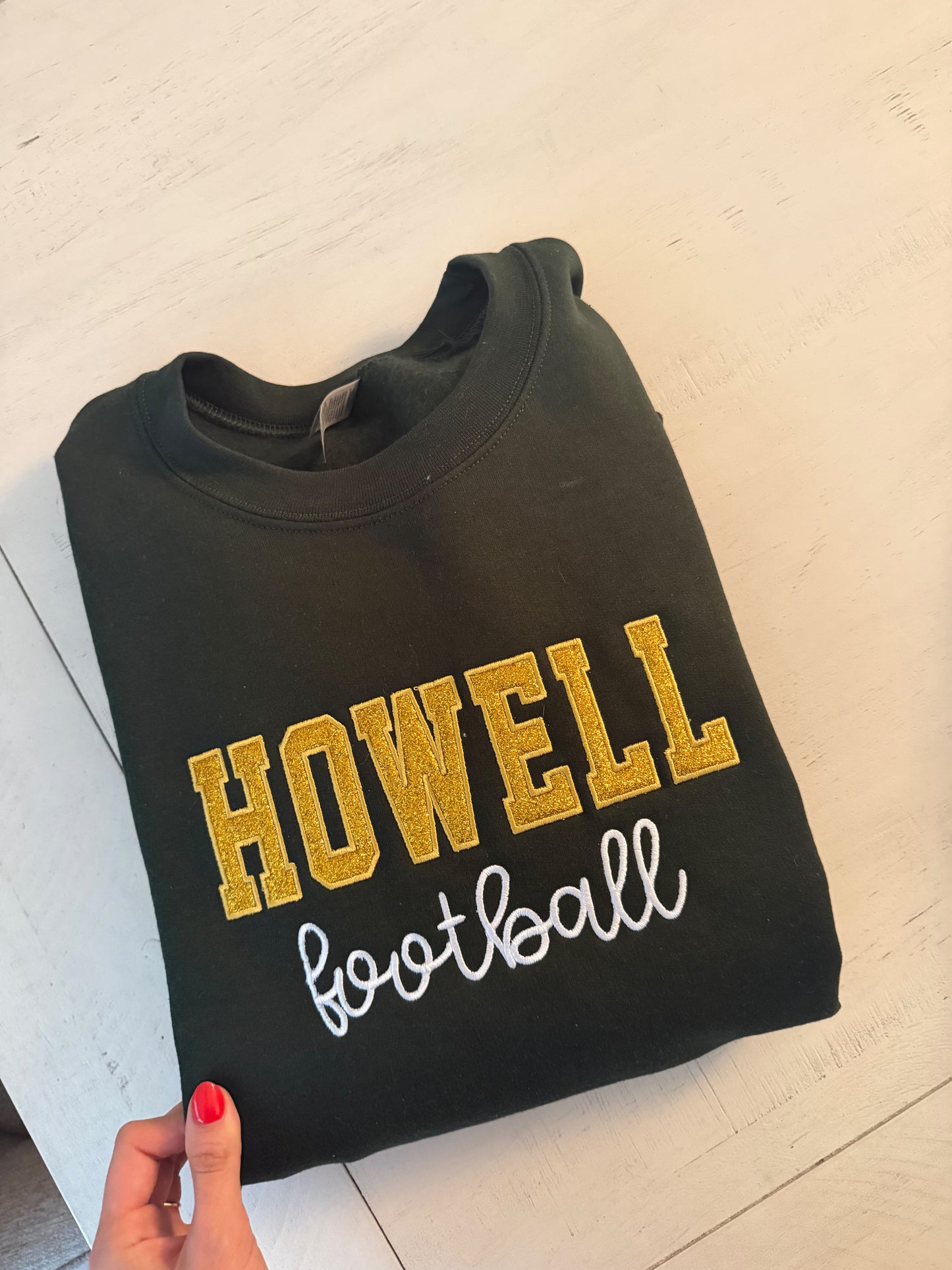 Howell Football Embroidered Sweatshirt