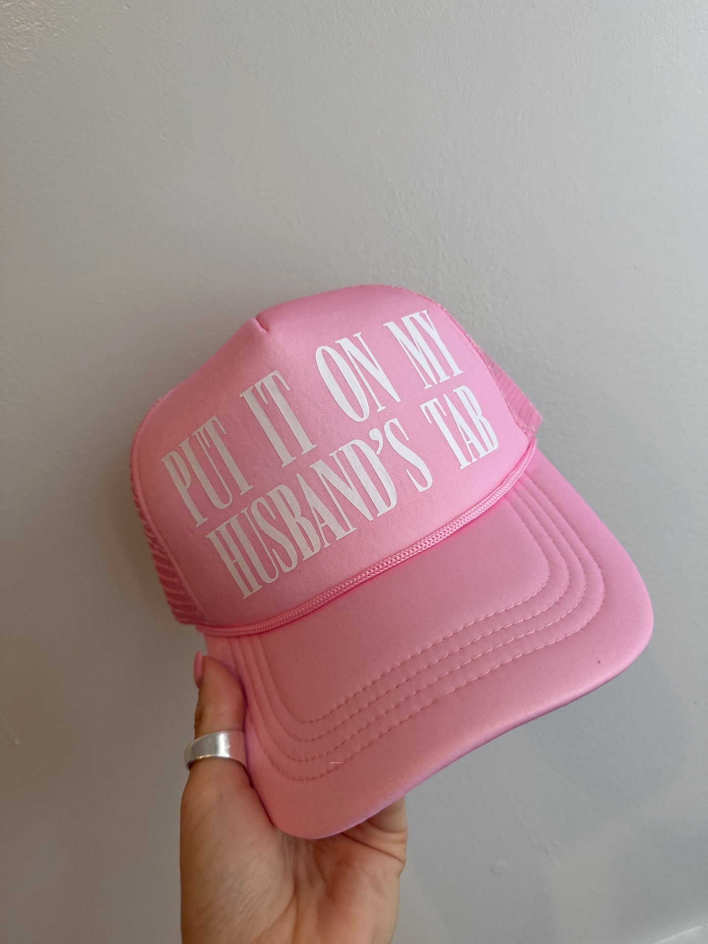 Husbands Tab Trucker Hat