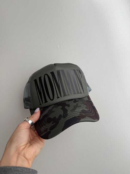 Camo Mommin Trucker
