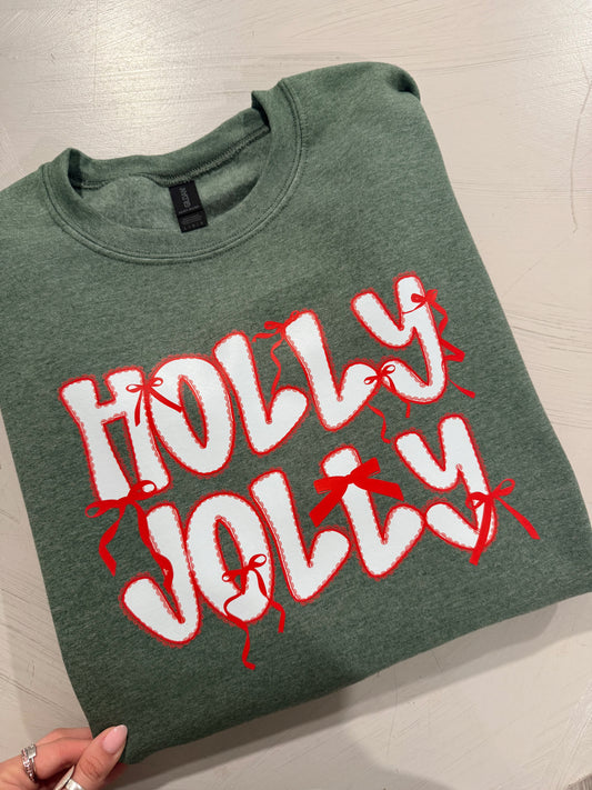 Holly Jolly Bow Crewneck