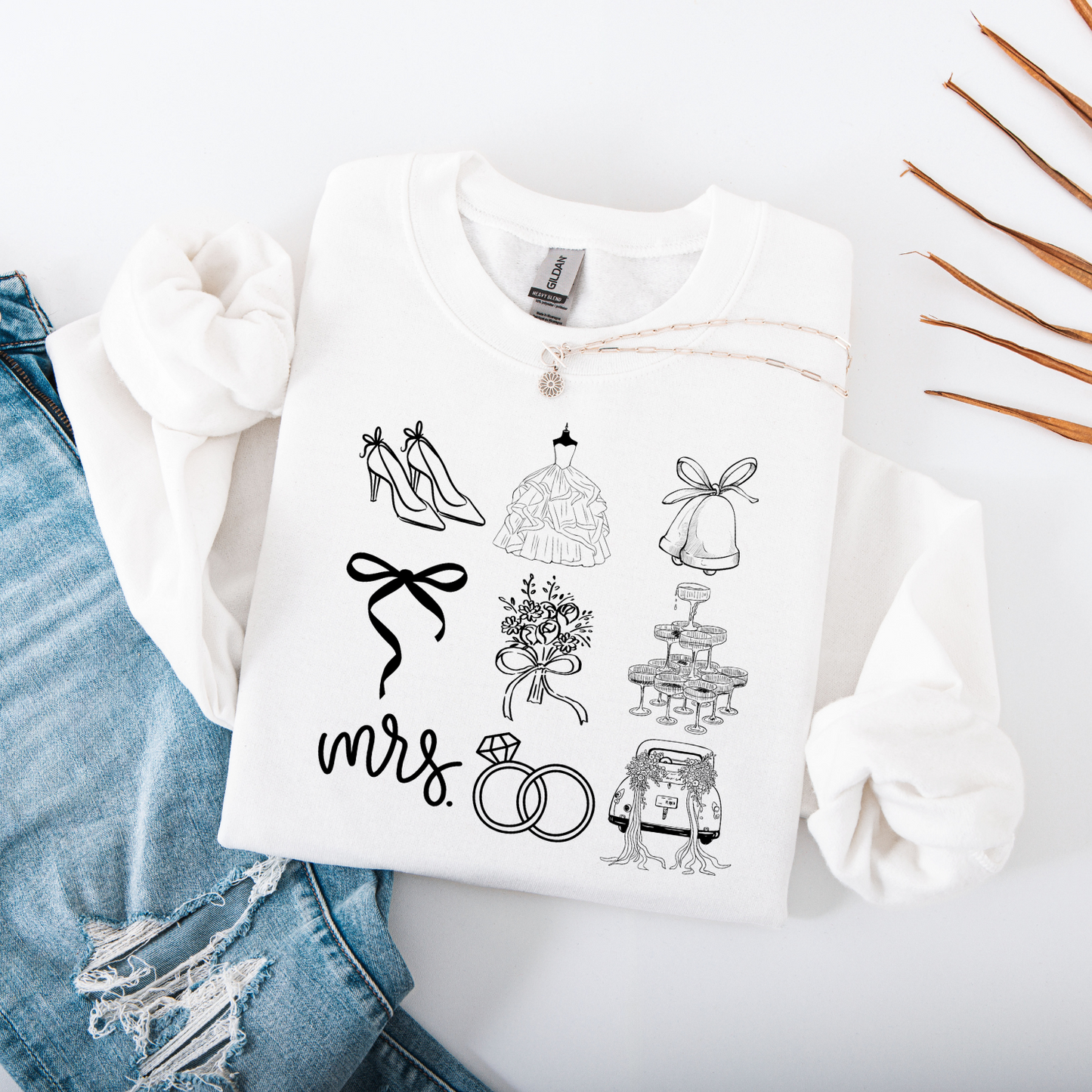Bridal Coquette Clipart Crewneck
