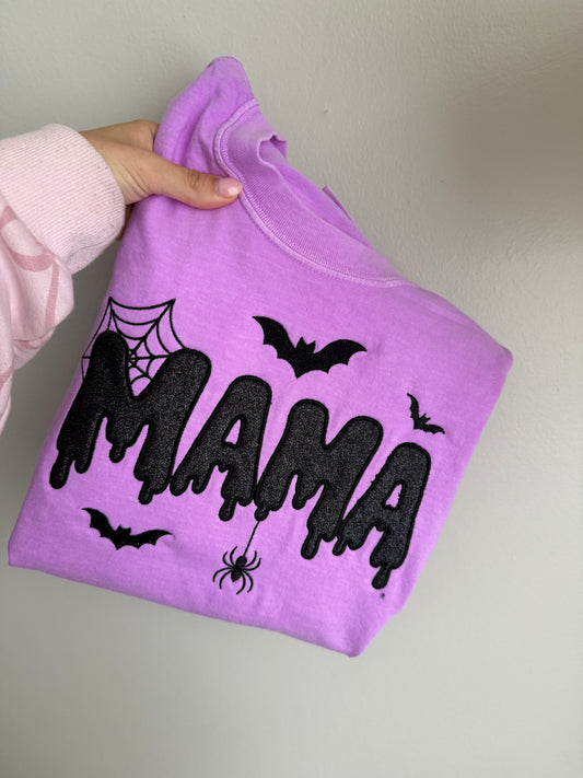 Halloween Mama Embroidered Tee