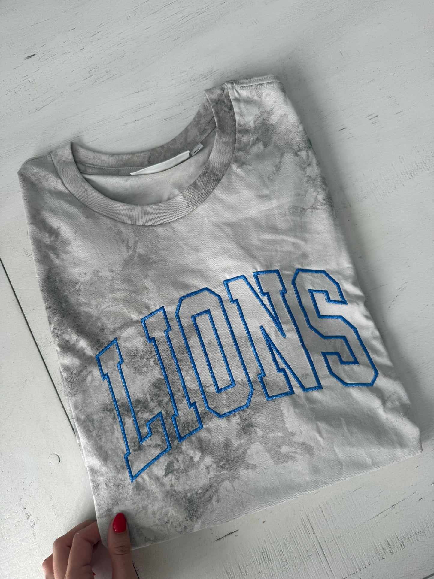 Camo Tie Dye Lions Boxy Tee